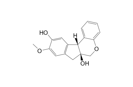 9-Methoxy-7,11b-dihydrobenz[b]indeno[1,2-d]pyran-6a,10-diol