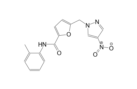 N-(2-methylphenyl)-5-[(4-nitro-1H-pyrazol-1-yl)methyl]-2-furamide
