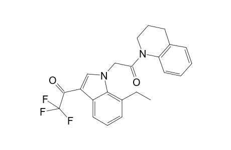 1-Ethanone, 1-[1-[2-[3,4-dihydro-1(2H)-quinolinyl]-2-oxoethyl]-7-ethyl-1H-indol-3-yl]-2,2,2-trifluoro-