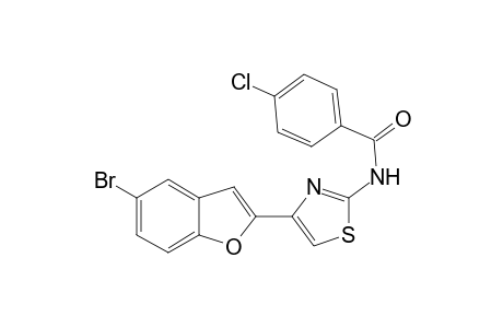 5-Bromo-2-[2'-(p-chlorobenzamido)thiazol-4'-yl]-benzo[b]furan