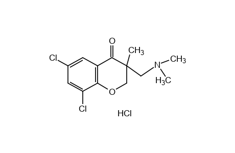 6,8-dichloro-3-[(dimethylamino)methyl]-3-methyl-4-chromanone, hydrochloride