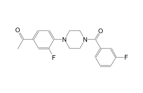 1-(3-Fluoro-4-[4-(3-fluorobenzoyl)-1-piperazinyl]phenyl)ethanone