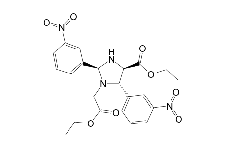 (2S,4R,5S)-1-Ethoxycarbonylmethyl-2,5-bis-(3-nitro-phenyl)-imidazolidine-4-carboxylic acid ethyl ester