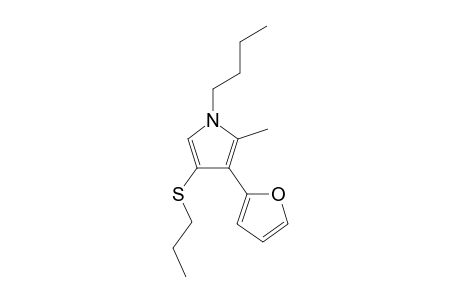 1-Butyl-3-(2-furyl)-2-methyl-4-propylthio-pyrrole