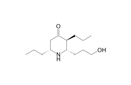 (2S,3S,6R)-2-(3-hydroxypropyl)-3,6-dipropylpiperidin-4-one
