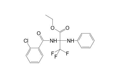 Propanoic acid, 2-[(2-chlorobenzoyl)amino]-3,3,3-trifluoro-2-(phenylamino)-, ethyl ester