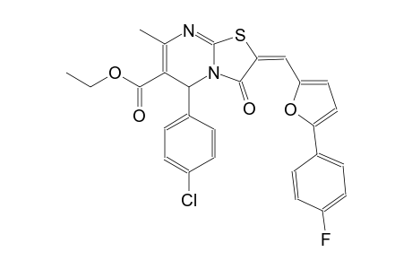 ethyl (2E)-5-(4-chlorophenyl)-2-{[5-(4-fluorophenyl)-2-furyl]methylene}-7-methyl-3-oxo-2,3-dihydro-5H-[1,3]thiazolo[3,2-a]pyrimidine-6-carboxylate