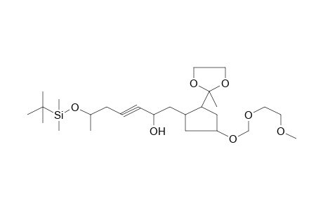 6-[tert-butyl(dimethyl)silyl]oxy-1-[4-(2-methoxyethoxymethoxy)-2-(2-methyl-1,3-dioxolan-2-yl)cyclopentyl]-3-heptyn-2-ol