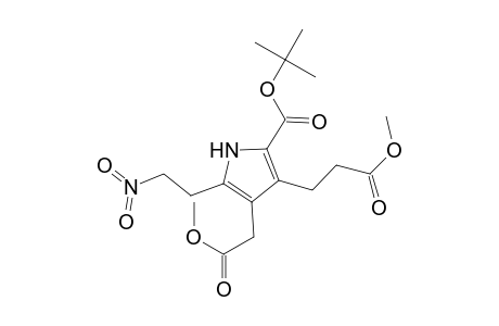 1H-Pyrrole-3-propanoic acid, 2-[(1,1-dimethylethoxy)carbonyl]-4-(2-methoxy-2-oxoethyl)-5-(2-nitroethyl)-, methyl ester