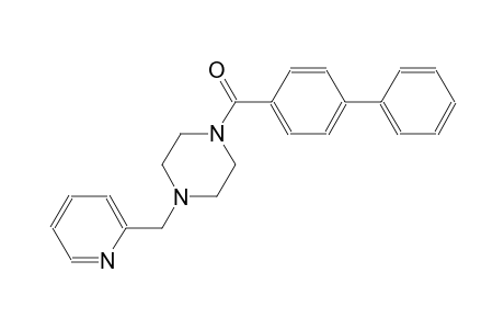 1-([1,1'-biphenyl]-4-ylcarbonyl)-4-(2-pyridinylmethyl)piperazine