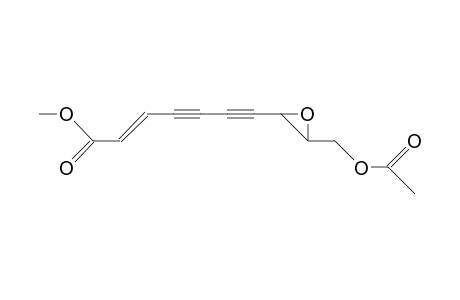 Methyl 2(Z)-10-acetoxy-8,9-epoxy-decen-4,6-diynoate