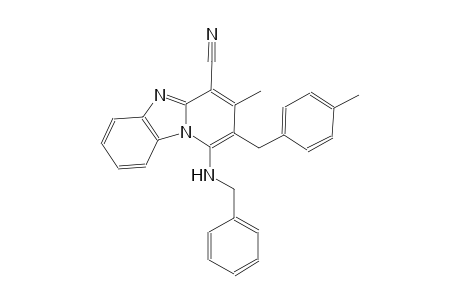 1-(benzylamino)-3-methyl-2-(4-methylbenzyl)pyrido[1,2-a]benzimidazole-4-carbonitrile