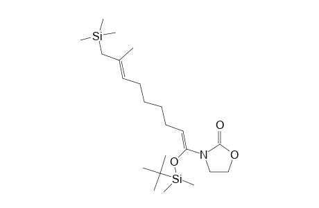 3-[1-(tert-Butyldimethylsilyloxy)-8-methyl-9-trimethylsilylnona-1,7-dienyl)oxazolidin-2-one
