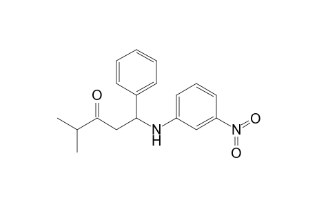4-methyl-1-(3-nitroanilino)-1-phenyl-3-pentanone