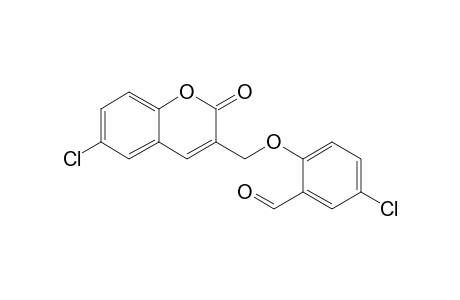 5-chloranyl-2-[(6-chloranyl-2-oxidanylidene-chromen-3-yl)methoxy]benzaldehyde