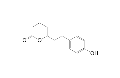 2-[2-(4-Hydroxyphenyl)ethyl]tetrahydropyran-6-one