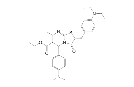 ethyl (2Z)-2-[4-(diethylamino)benzylidene]-5-[4-(dimethylamino)phenyl]-7-methyl-3-oxo-2,3-dihydro-5H-[1,3]thiazolo[3,2-a]pyrimidine-6-carboxylate