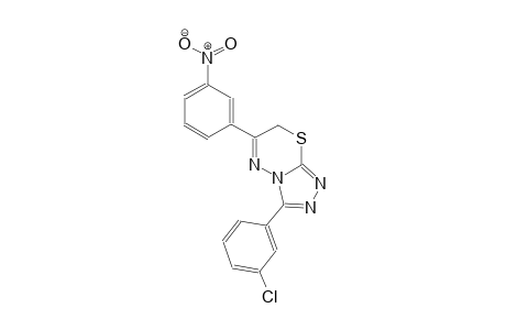 3-(3-chlorophenyl)-6-(3-nitrophenyl)-7H-[1,2,4]triazolo[3,4-b][1,3,4]thiadiazine