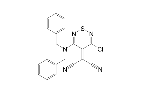 2-[3-chloro-5-(dibenzylamino)-1,2,6-thiadiazin-4-ylidene]malononitrile