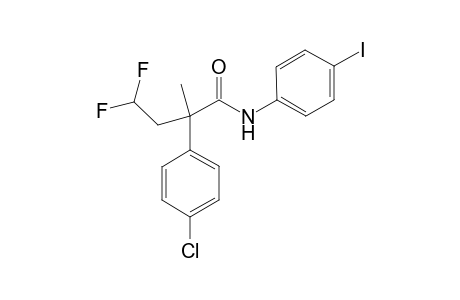 2-(4-Chlorophenyl)- 4,4-Difluoro-N-(4-iodophenyl)-2-methylbutanamide