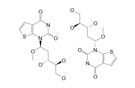 2-DEOXY-1-(2,4-DIOXO-1,2,3,4-TETRAHYDROTHIENO-[2,3-D]-PYRIMIDIN-1-YL)-1-O-METHYL-D-ERYTHRO-PENTITOL;MIXTURE_OF_ENANTIOMERS