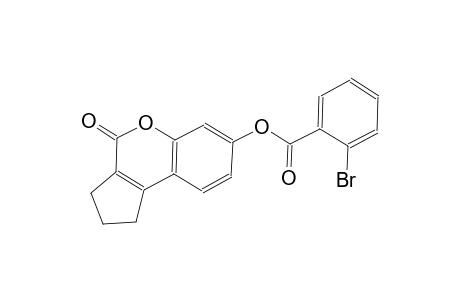 4-oxo-1,2,3,4-tetrahydrocyclopenta[c]chromen-7-yl 2-bromobenzoate