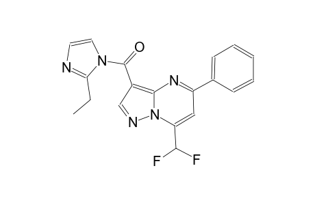 7-(difluoromethyl)-3-[(2-ethyl-1H-imidazol-1-yl)carbonyl]-5-phenylpyrazolo[1,5-a]pyrimidine