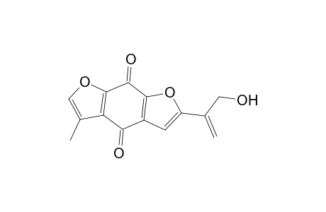 Benzo[1,2-b:5,4-b']difuran-4,8-dione, 2-[1-(hydroxymethyl)vinyl]-5-methyl-