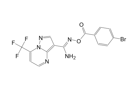 N'-[(4-bromobenzoyl)oxy]-7-(trifluoromethyl)pyrazolo[1,5-a]pyrimidine-3-carboximidamide