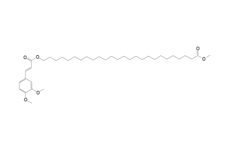 trans methyl 26-[3-(3,4-dimethoxyphenyl)prop-2-enoyl]oxyhexacosanoate