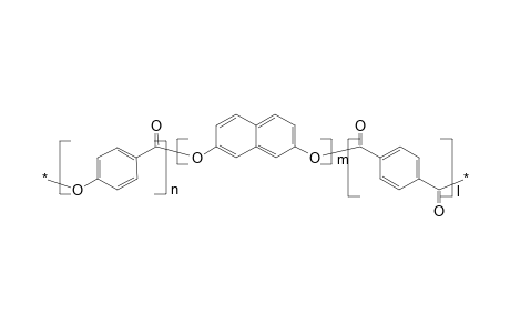 Poly(terephthalic acid-co-4-hydroxybenzoic acid-co-2,7-dihydroxynaphthalene), 35:40:25