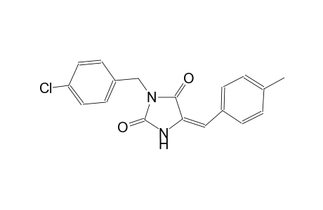 (5E)-3-(4-chlorobenzyl)-5-(4-methylbenzylidene)-2,4-imidazolidinedione