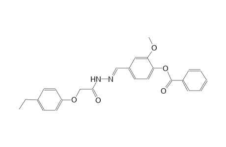 benzoic acid, 4-[(E)-[2-[2-(4-ethylphenoxy)acetyl]hydrazono]methyl]-2-methoxyphenyl ester