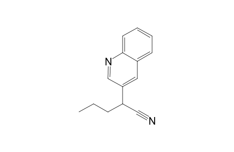 2-(quinolin-3-yl)pentanenitrile