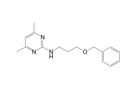 2-Pyrimidinamine, 4,6-dimethyl-N-[3-(phenylmethoxy)propyl]-