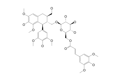 (+)-(7S,8R,8'R)-LYONIRESINOL-9-O-BETA-D-(6''-O-TRANS-SINAPOYL)-GLUCOPYRANOSIDE