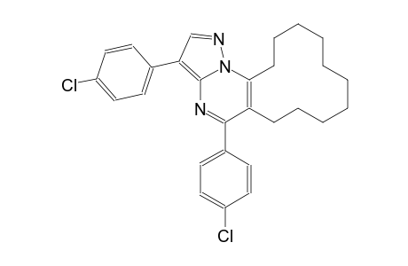 cyclododeca[e]pyrazolo[1,5-a]pyrimidine, 3,5-bis(4-chlorophenyl)-6,7,8,9,10,11,12,13,14,15-decahydro-