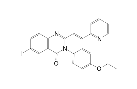 3-(4-ethoxyphenyl)-6-iodo-2-[(E)-2-(2-pyridinyl)ethenyl]-4(3H)-quinazolinone