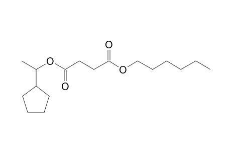 Succinic acid, 1-cyclopentylethyl hexyl ester