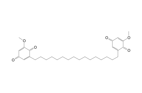 2,5-Cyclohexadiene-1,4-dione, 2,2'-(1,16-hexadecanediyl)bis[6-methoxy-