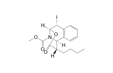 Methyl 9-Butyl-3-iodo-7,8-benzo-1-aza-14-oxo-15-oxabicyclo[3.3.1]nonan-1-carboxylate