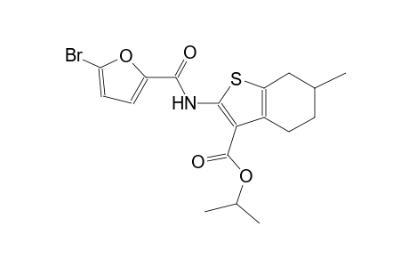 isopropyl 2-[(5-bromo-2-furoyl)amino]-6-methyl-4,5,6,7-tetrahydro-1-benzothiophene-3-carboxylate