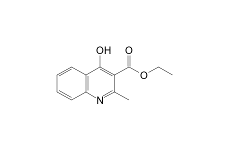 4-hydroxy-2-methyl-3-quinolinecarboxylic acid, ethyl ester
