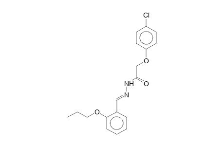 2-(4-Chlorophenoxy)-N'-[(E)-(2-propoxyphenyl)methylidene]acetohydrazide