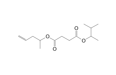 Succinic acid, 3-methylbut-2-yl pent-4-en-2-yl ester