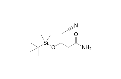 (RS)-3-tert-Butyldimethylsilyloxy-4-cyanobutanoic acid amide