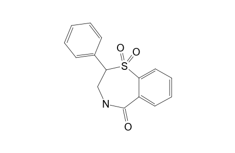 2-Phenyl-2,3,4,5-tetrahydro-1,4-benzothiazepin-5-on, 1,1-dioxid