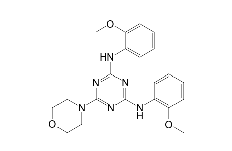 N2,N4-bis(2-methoxyphenyl)-6-morpholino-1,3,5-triazine-2,4-diamine
