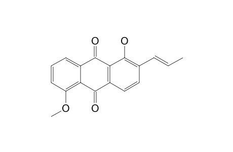 1-HYDROXY-5-METHOXY-2-(PROP-1'-ENYL)-ANTHRAQUINONE