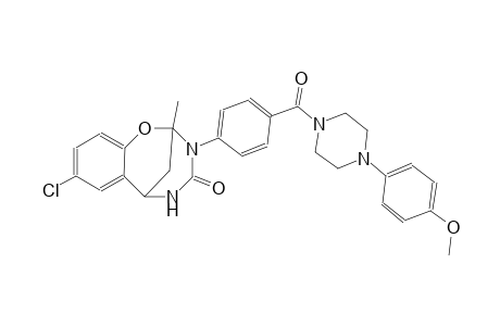 4-chloro-10-{4-[4-(4-methoxyphenyl)piperazine-1-carbonyl]phenyl}-9-methyl-8-oxa-10,12-diazatricyclo[7.3.1.0²,⁷]trideca-2,4,6-trien-11-one